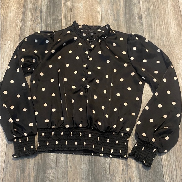 Have Tops - Haver Black and White Polka Dot Blouse